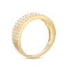 Thumbnail Image 2 of 0.45 CT. T.W. Diamond Triple Row Band in 10K Gold