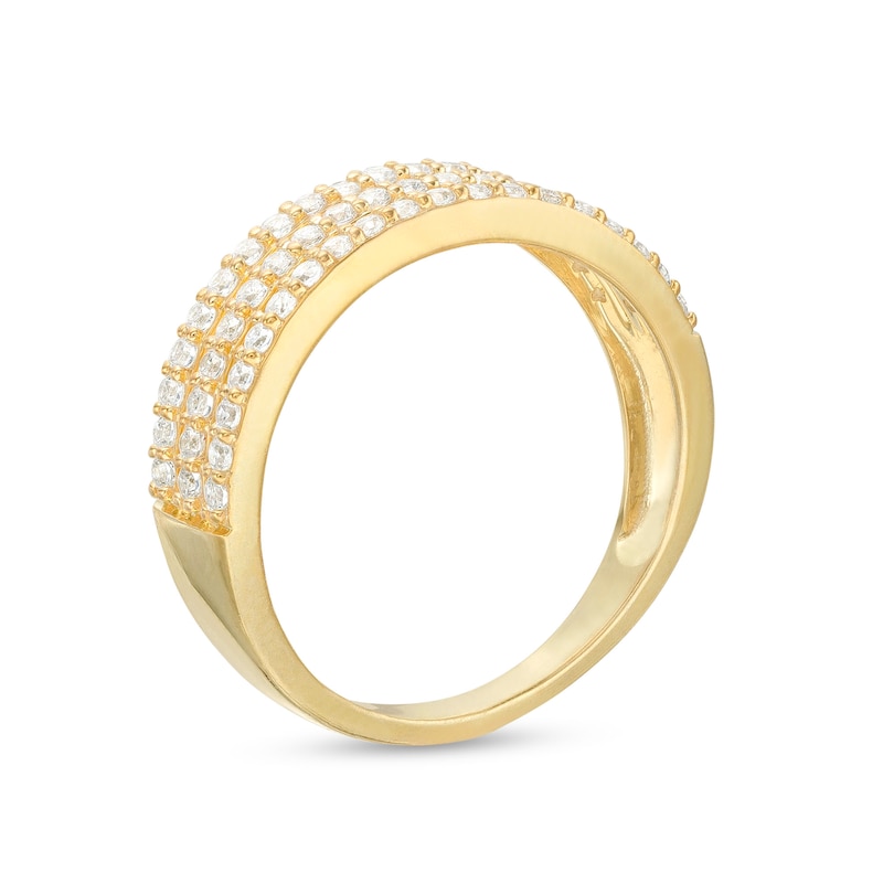 0.45 CT. T.W. Diamond Triple Row Band in 10K Gold