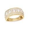 Thumbnail Image 0 of 1.45 CT. T.W. Diamond Alternating Multi-Row Band in 10K Gold