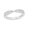 0.23 CT. T.W. Diamond Multi-Row Twist Shank Band in 10K Gold
