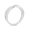 0.23 CT. T.W. Diamond Multi-Row Twist Shank Band in 10K Gold