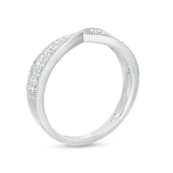 0.23 CT. T.W. Diamond Multi-Row Twist Shank Band in 10K Gold