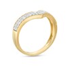 Thumbnail Image 2 of 0.29 CT. T.W. Diamond Multi-Row Chevron Band in 10K Gold