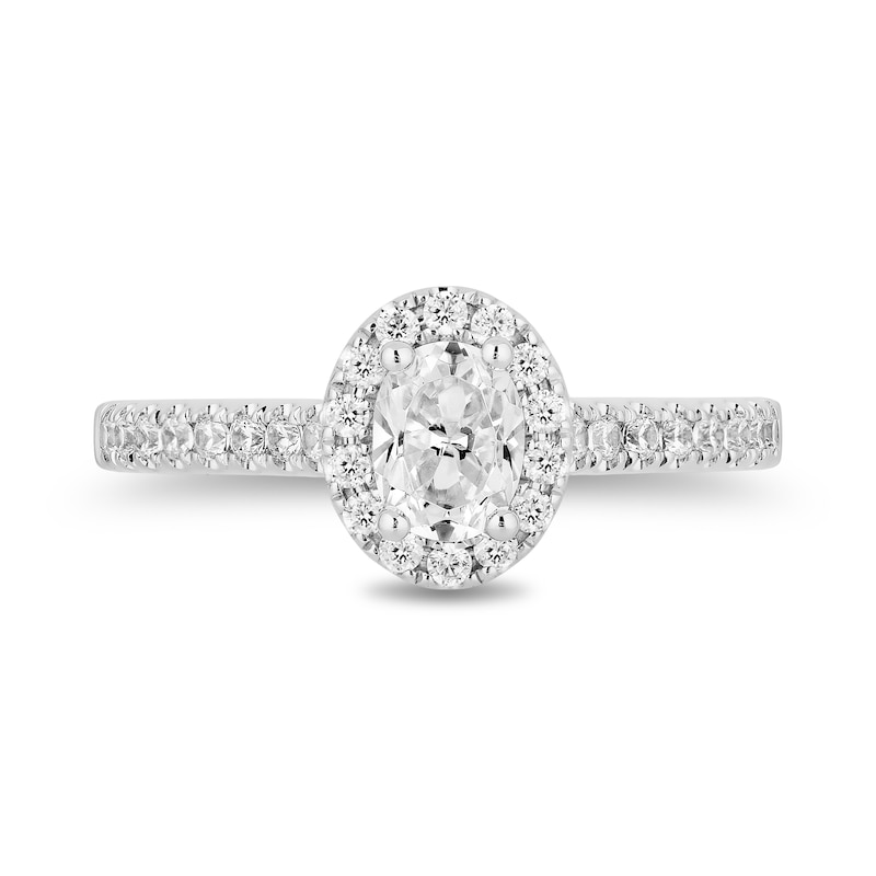 Main Image 4 of Collector's Edition Enchanted Disney Aladdin 30th Anniversary 0.69 CT. T.W. Diamond Engagement Ring in 14K Two-Tone Gold