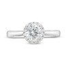 Thumbnail Image 3 of 1.38 CT. T.W. Certified Lab-Created Diamond Frame Engagement Ring in 14K White Gold (F/SI2)