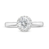 1.38 CT. T.W. Certified Lab-Created Diamond Frame Engagement Ring in 14K White Gold (F/SI2)