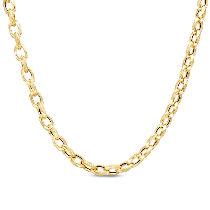 2.2mm Cable Chain Necklace in Hollow 14K Gold|Peoples Jewellers