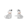 Thumbnail Image 1 of Disney Treasures Up 0.085 CT. T.W. Diamond Dug Stud Earrings in Sterling Silver and 10K Rose Gold