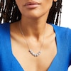 Thumbnail Image 2 of 1.95 CT. T.W. Multi-Diamond Frame Seven Circle Graduated Necklace in 10K White Gold