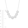 Thumbnail Image 3 of 1.95 CT. T.W. Multi-Diamond Frame Seven Circle Graduated Necklace in 10K White Gold