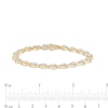 Thumbnail Image 4 of 0.95 CT. T.W. Pear-Shaped Multi-Diamond Line Bracelet in 10K Gold