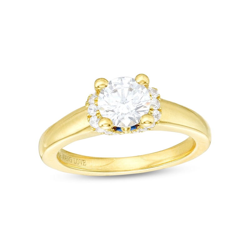 Vera Wang Love Collection CT. T.W. Diamond Collar Engagement Ring in 14K Gold