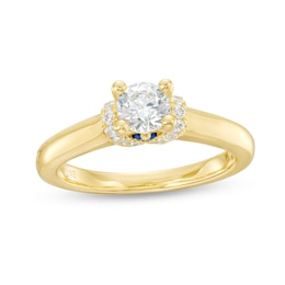 Vera Wang Love Collection 0.58 CT. T.W. Diamond Collar Engagement Ring in 14K Gold