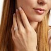 Thumbnail Image 1 of Vera Wang Love Collection 0.58 CT. T.W. Diamond Collar Engagement Ring in 14K Gold