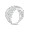 Thumbnail Image 2 of 1.29 CT. T.W. Diamond Multi-Row Crossover Ring in 10K White Gold
