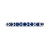 Thumbnail Image 3 of Vera Wang Love Collection Blue Sapphire Anniversary Band in 14K White Gold