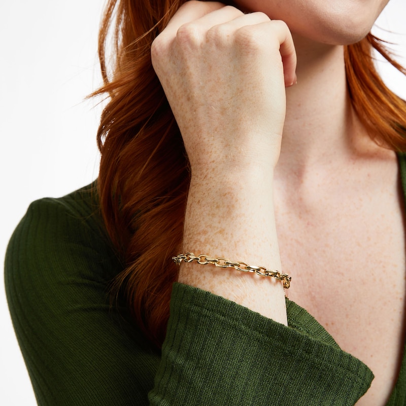 2.2mm Cable Chain Bracelet in Hollow 14K Gold - 7.5"|Peoples Jewellers