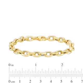 2.2mm Cable Chain Bracelet in Hollow 14K Gold - 7.5"