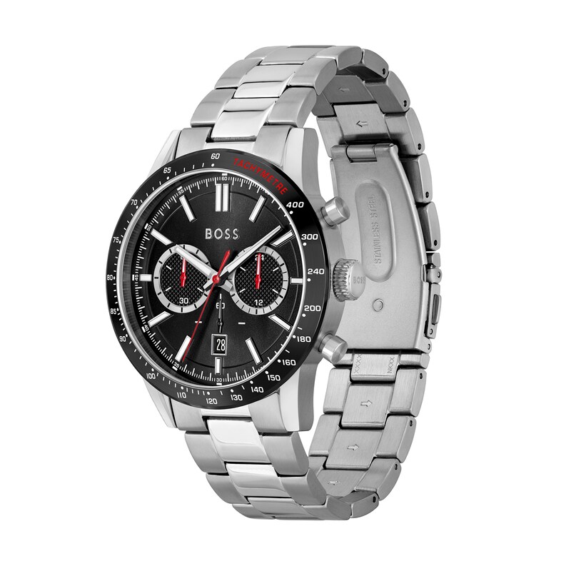 Men's Hugo Boss Allure Chronograph Watch with Black Dial (Model: 1513922)|Peoples Jewellers