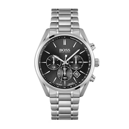 Men's Hugo Boss Champion Chronograph Watch with Black Dial (Model: 1513871)