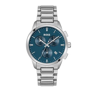 Men's Hugo Boss Dapper Chronograph Watch with Blue Dial (Model: 1513927)
