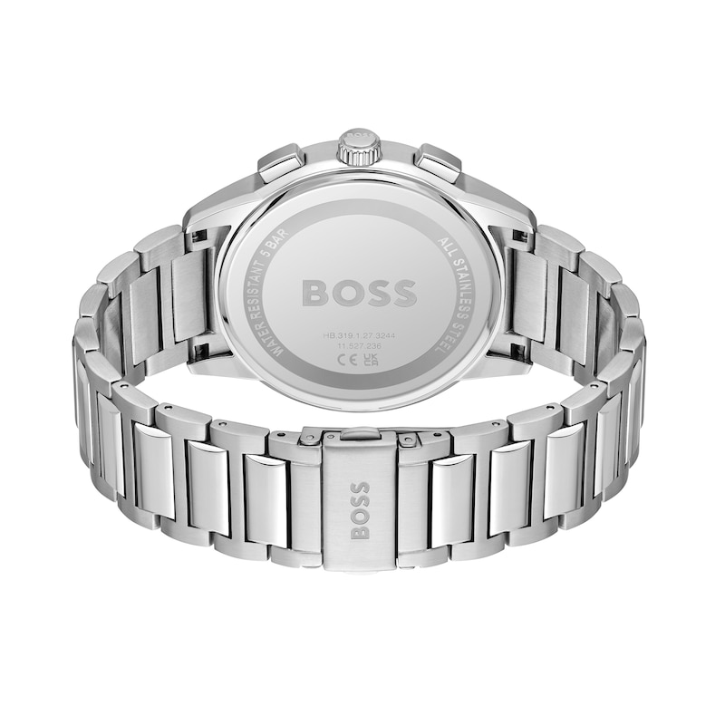 Peoples Jewellers Men's Hugo Boss Dapper Chronograph Watch with Blue Dial  (Model: 1513927)|Peoples Jewellers | Upper Canada Mall