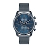 Thumbnail Image 0 of Men's Hugo Boss Skymaster Blue IP Chronograph Mesh Watch with Blue Dial (Model: 1513836)