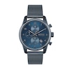 Men's Hugo Boss Skymaster Blue IP Chronograph Mesh Watch with Blue Dial (Model: 1513836)