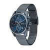 Men's Hugo Boss Skymaster Blue IP Chronograph Mesh Watch with Blue Dial (Model: 1513836)