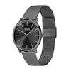 Men's Hugo Boss Skyliner Black IP Mesh Watch with Black Dial (Model: 1513826)