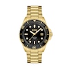 Men's Hugo Boss Ace Two-Tone IP Strap Watch with Black Dial (Model: 1513917)