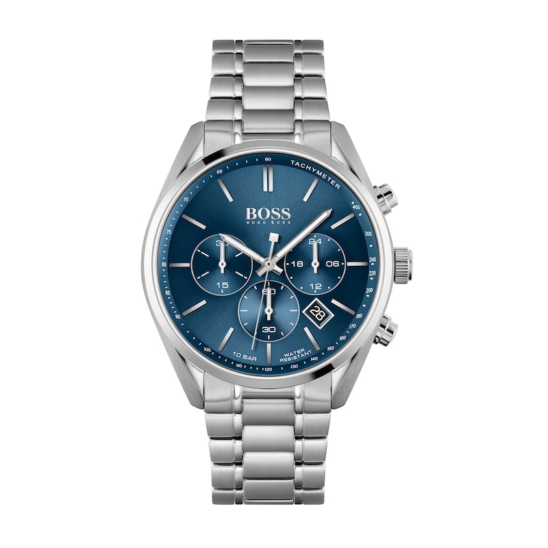 Men's Hugo Boss Champion Chronograph Watch with Blue Dial (Model: 1513818)  | Peoples Jewellers