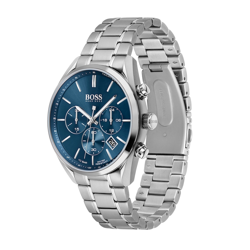 Main Image 2 of Men's Hugo Boss Champion Chronograph Watch with Blue Dial (Model: 1513818)