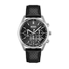 Thumbnail Image 1 of Men's Hugo Boss Champion Chronograph Black Leather Strap Watch with Black Dial (Model: 1513816)