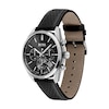 Thumbnail Image 2 of Men's Hugo Boss Champion Chronograph Black Leather Strap Watch with Black Dial (Model: 1513816)