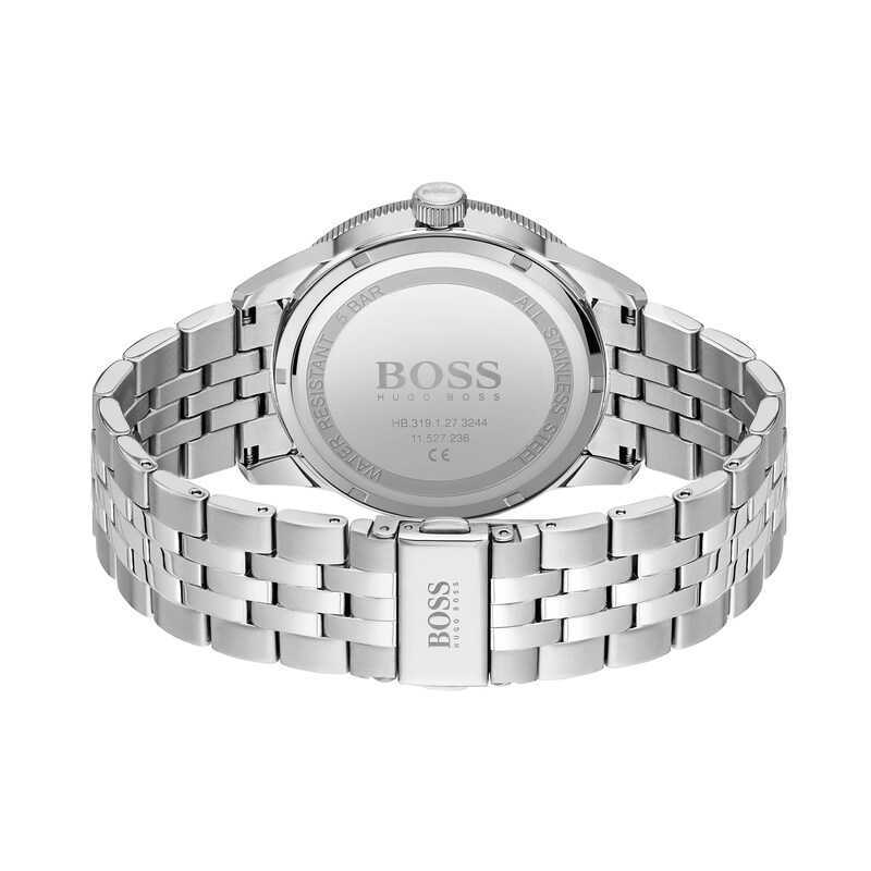 Men's Hugo Boss Drifter Two-Tone Watch with Blue Dial (Model: 1513902)
