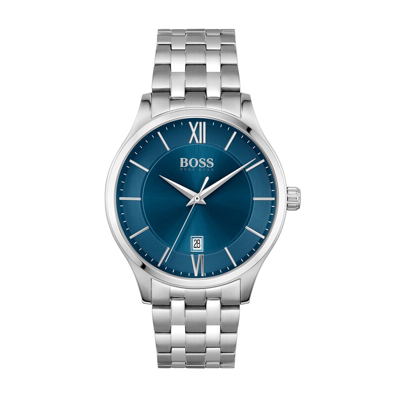 Men's Hugo Boss Elite Watch with Blue Dial (Model: 1513895)