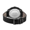 Thumbnail Image 3 of Men's Hugo Boss Grandmaster Black IP Chronograph Black Leather Strap Watch with Blue Dial (Model: 1513883)