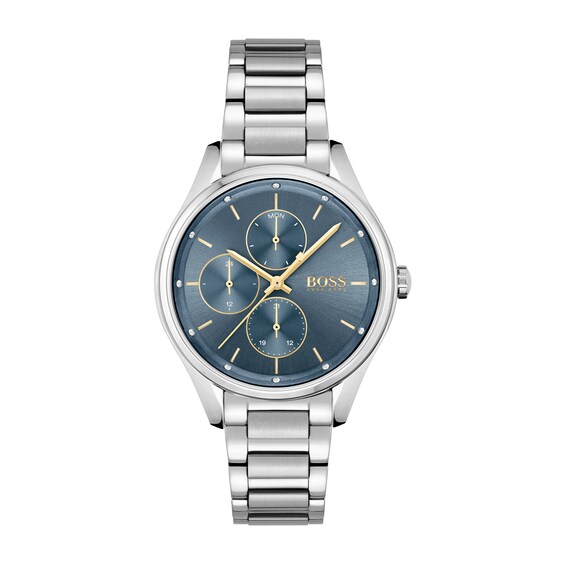 Men\'s Hugo Boss Champion Two-Tone Chronograph Watch with Black Dial (Model:  1513819) | Peoples Jewellers | Quarzuhren