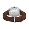 Thumbnail Image 2 of Men's Hugo Boss Skymaster Chronograph Brown Leather Strap Watch with Blue Dial (Model: 1513940)