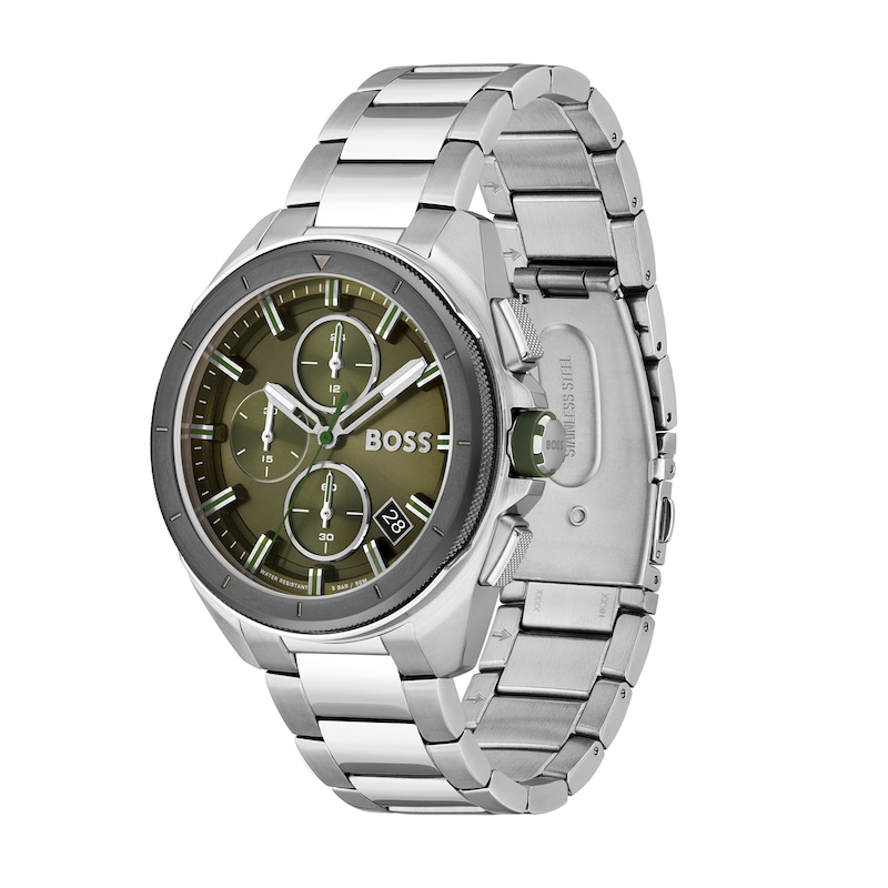 Main Image 2 of Men's Hugo Boss Volane Chronograph Watch with Green Dial (Model: 1513951)