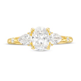 Vera Wang Love Collection 1.45 CT. T.W. Certified Oval Diamond Engagement Ring in 14K Gold (I/SI2)