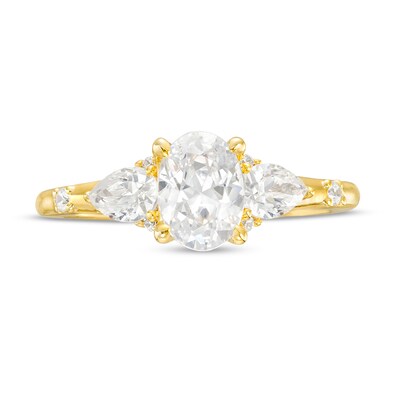 Vera Wang Love Collection 1.45 CT. T.W. Certified Oval Diamond Engagement Ring in 14K Gold (I/SI2)