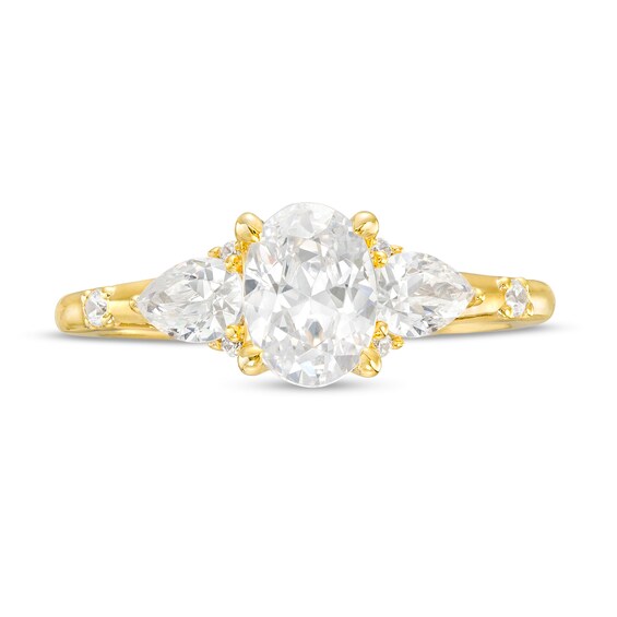 Vera Wang Love Collection 1.45 CT. T.W. Certified Oval Diamond Engagement Ring in 14K Gold (I/SI2)