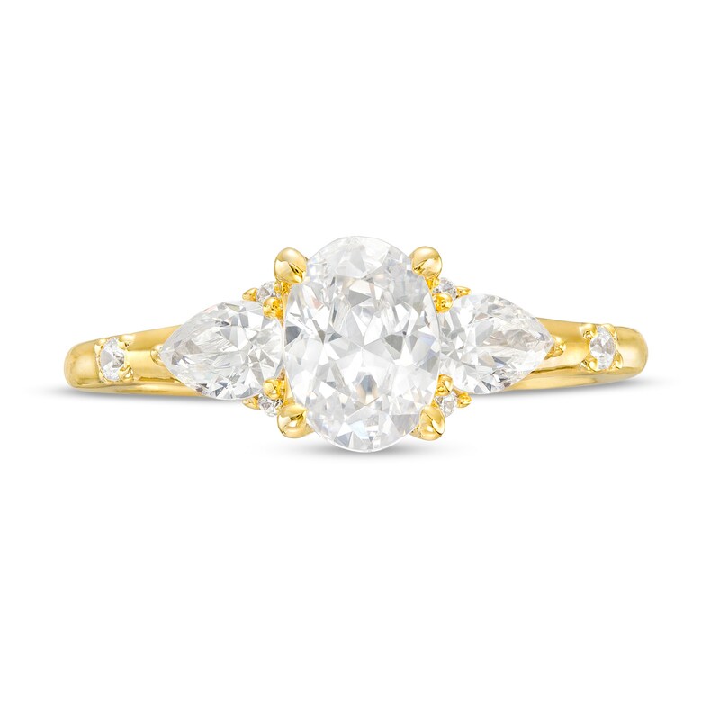 Vera Wang Love Collection 1.45 CT. T.W. Certified Oval Diamond Engagement Ring in 14K Gold (I/SI2)