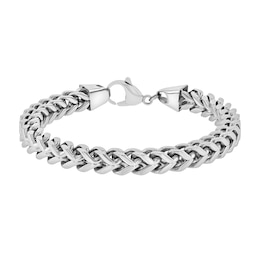 Men's 8.0mm Solid Franco Chain Bracelet in Stainless Steel - 9.25&quot;