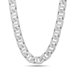 Men's 6.5mm Flat Mariner Chain Necklace in Stainless Steel - 24"