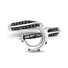Thumbnail Image 4 of Disney Treasures Pirates of the Caribbean 0.18 CT. T.W. Black Diamond Sword Ring in Sterling Silver