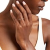 Thumbnail Image 2 of 0.23 CT. T.W. Diamond Alternating Anniversary Band in 10K Rose Gold
