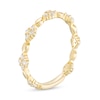 0.23 CT. T.W. Diamond Alternating Anniversary Band in 10K Gold